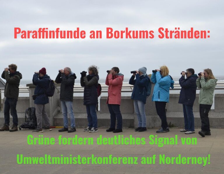 Paraffinfunde an Borkums Stränden
